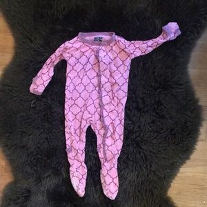 Kickee Pants 3-6 Month Long Sleeve Footed Jammies